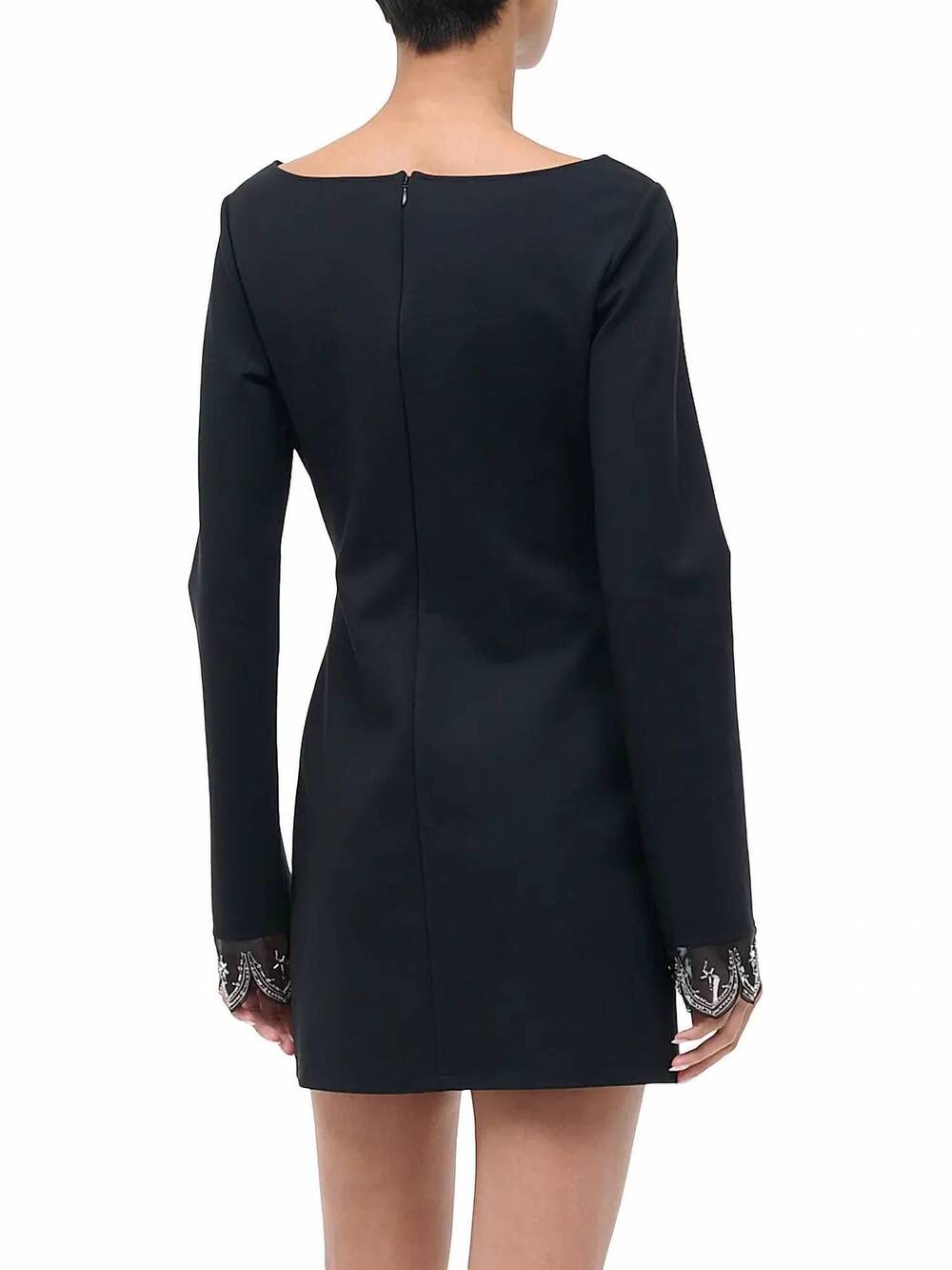 NEW STAUD hunter beaded cuff minidress in black - Picture 3 of 5